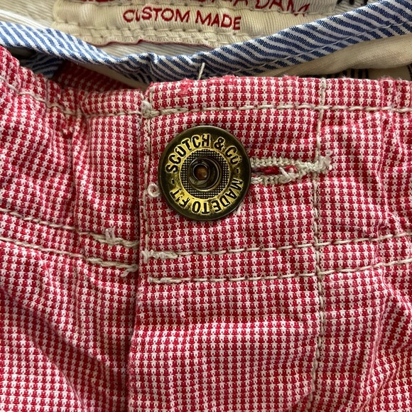 Scotch and Soda Cargo Shorts (Red and White) - Picture 10 of 16